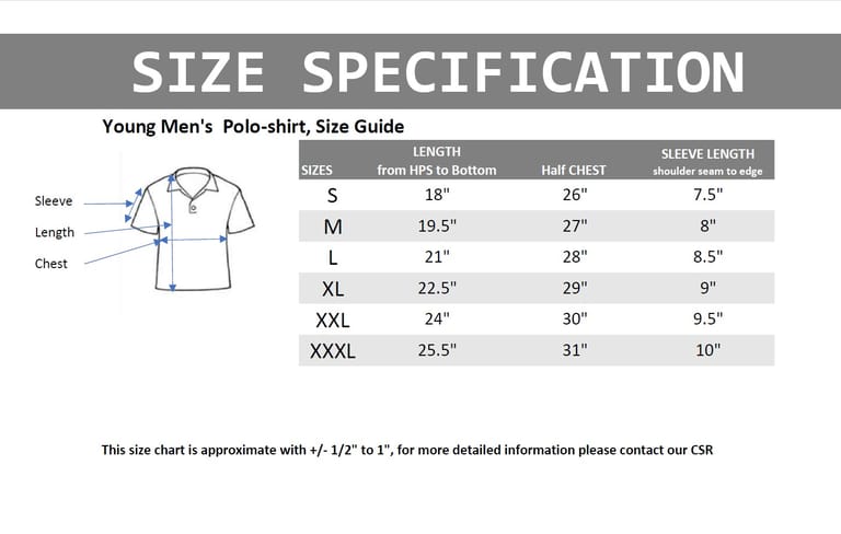 Polo-size-specs Polo-size-specs