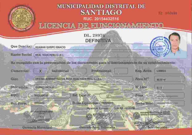 LICENCIA DE FUNCIONAMIENTO