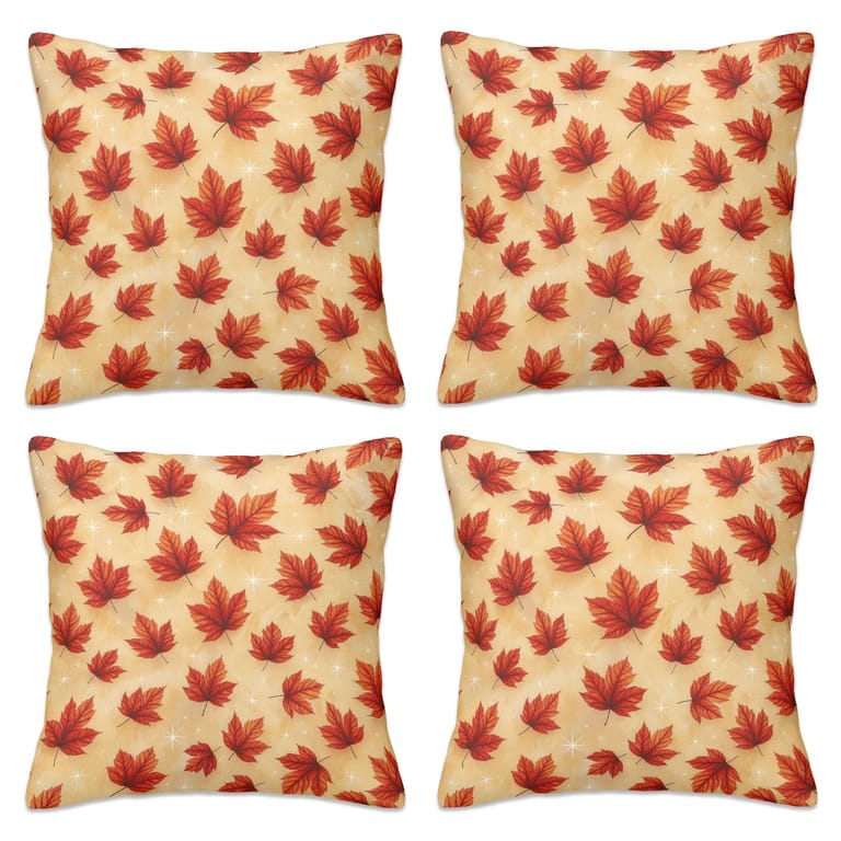 cushion covers set of 4, autumn leaves cushion covers set of 4, autumn leaves