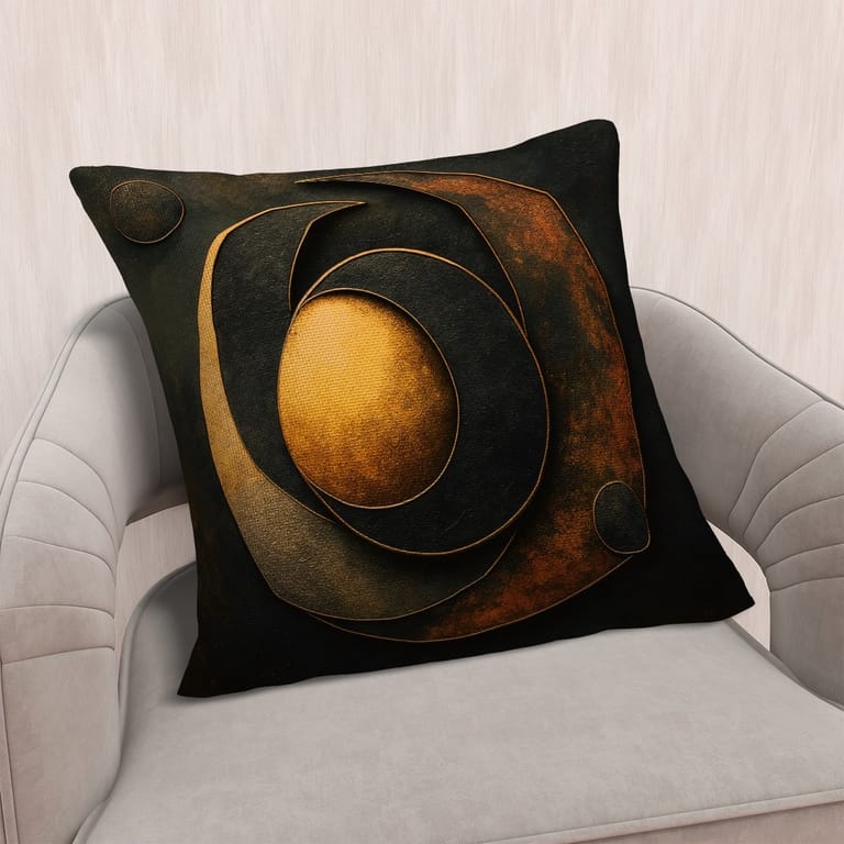 Celestial Echoes Cushion Cover to pair with Celestial textured leather look framed print