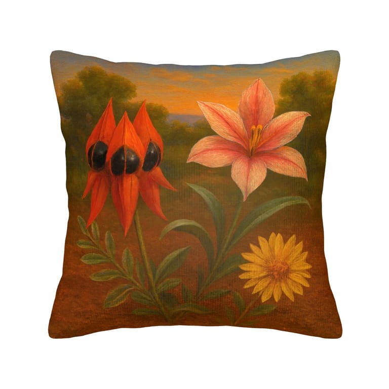 aussie wild flowers cushion cover aussie wild flowers cushion cover