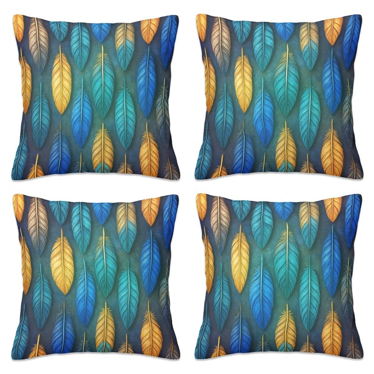 Wilderness Moon Feather Cushion Covers Wilderness Moon Feather Cushion Covers