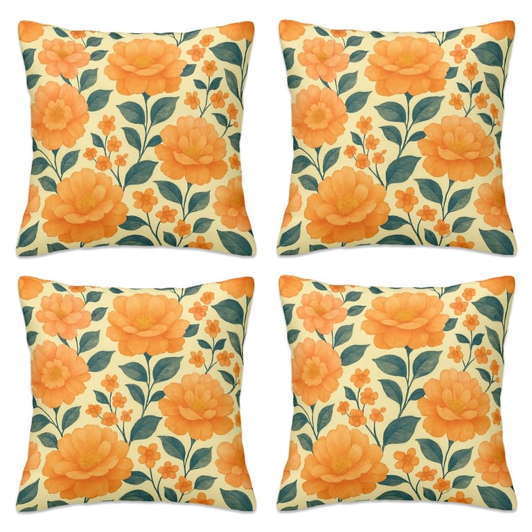 Whispers of Peonies cushion covers set of 4