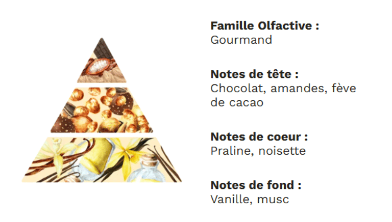 Pyramide olfactive - Rocher praliné Pyramide olfactive - Rocher praliné