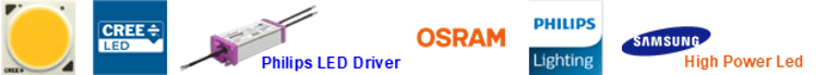 CREE, PHILIPS, SAMSUNG, OSRAM