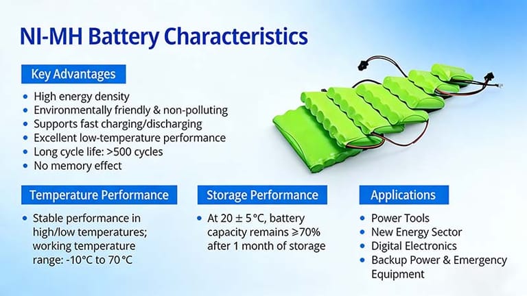NI-MH battery characteristics NI-MH battery characteristics