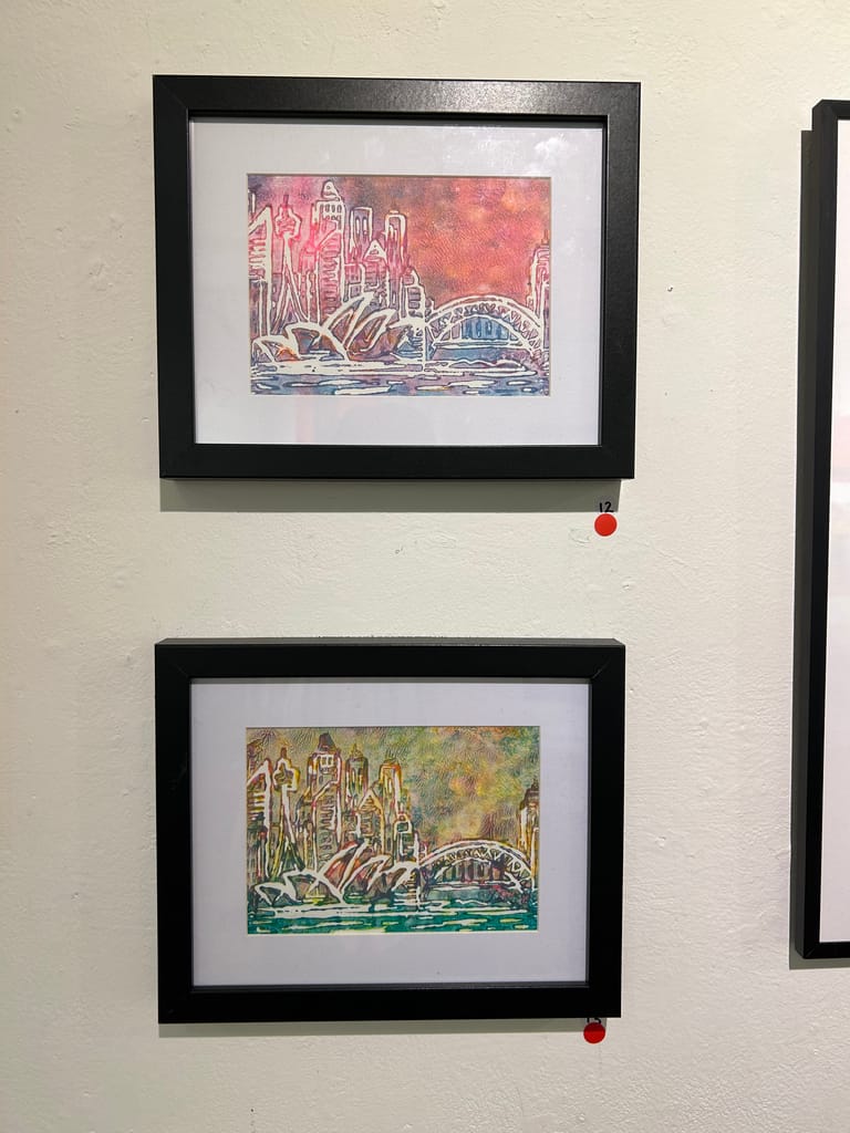 Glow with the Flow - recent exhibit at TAP Att Gallery Surry Hills.