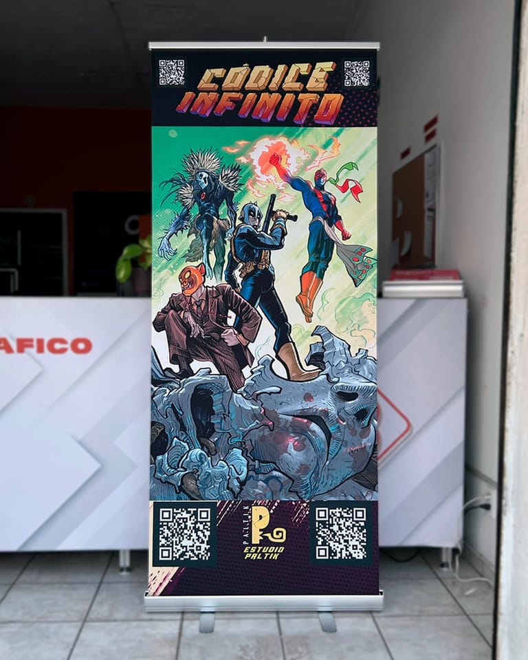 Roll Up eco con tela sublimada Roll Up eco con tela sublimada