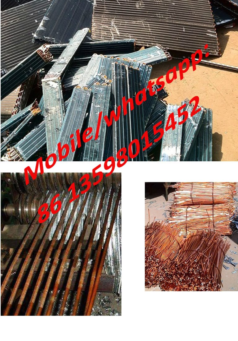 Pure copper tubes and aluminum foil