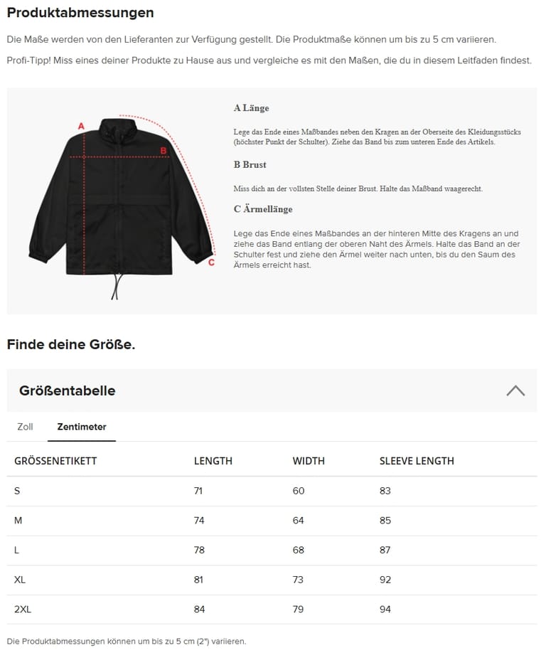 Windbreaker mit großem Schriftzug