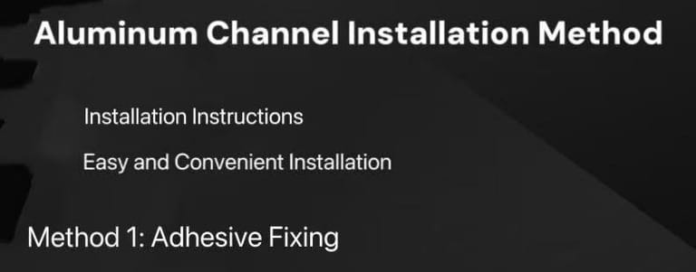 aluminum channel installation method