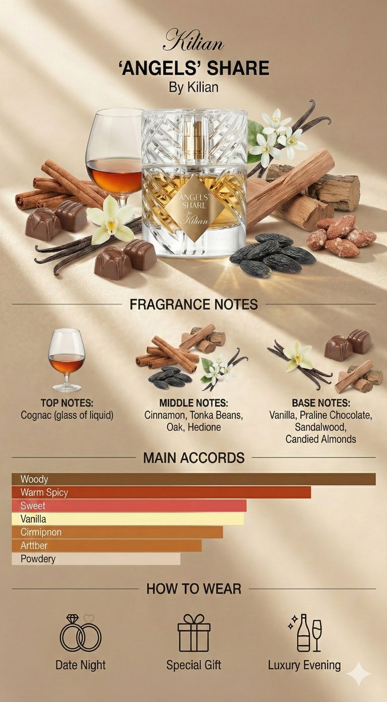 Angels' Share by Kilian scent composition Angels' Share by Kilian scent composition