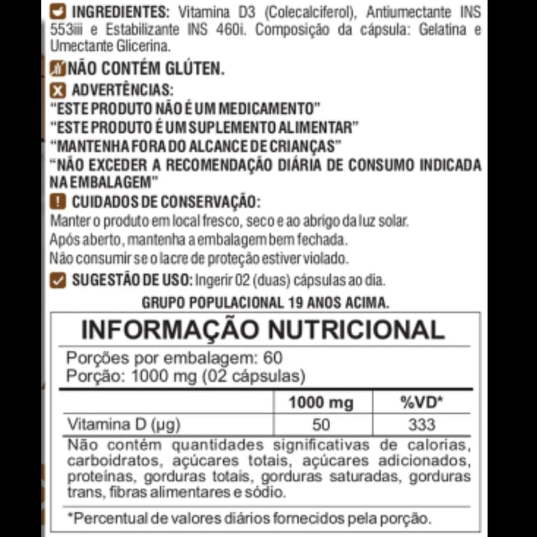 INFORMAÇÃO NUTRICIONAL