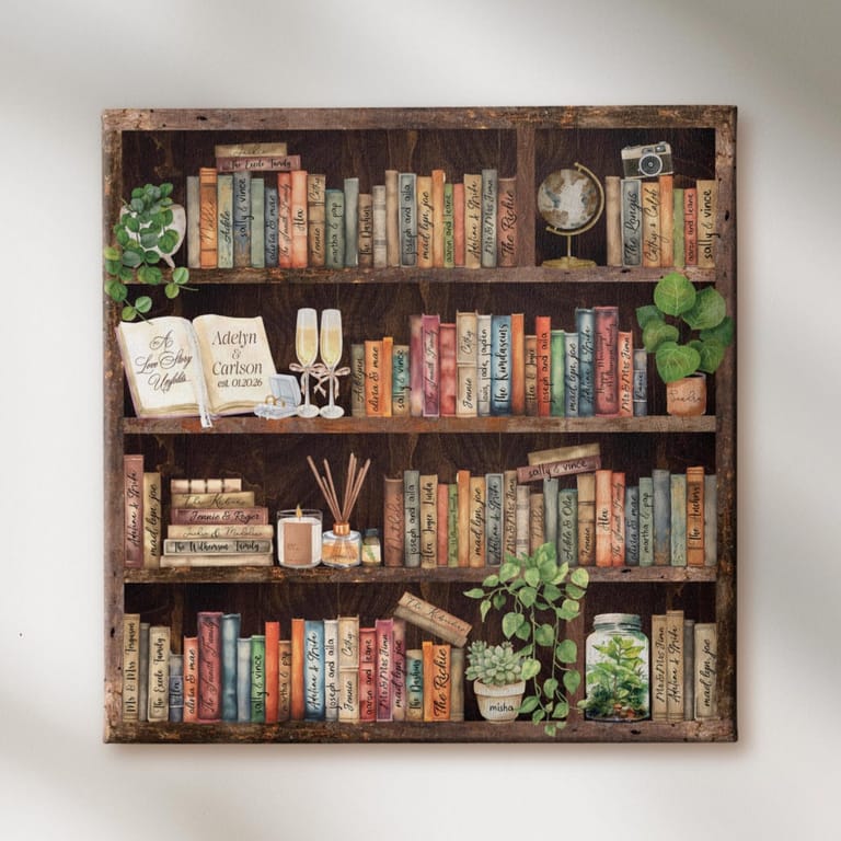 Unique Bookshelf Wedding Guestbook Unique Bookshelf Wedding Guestbook