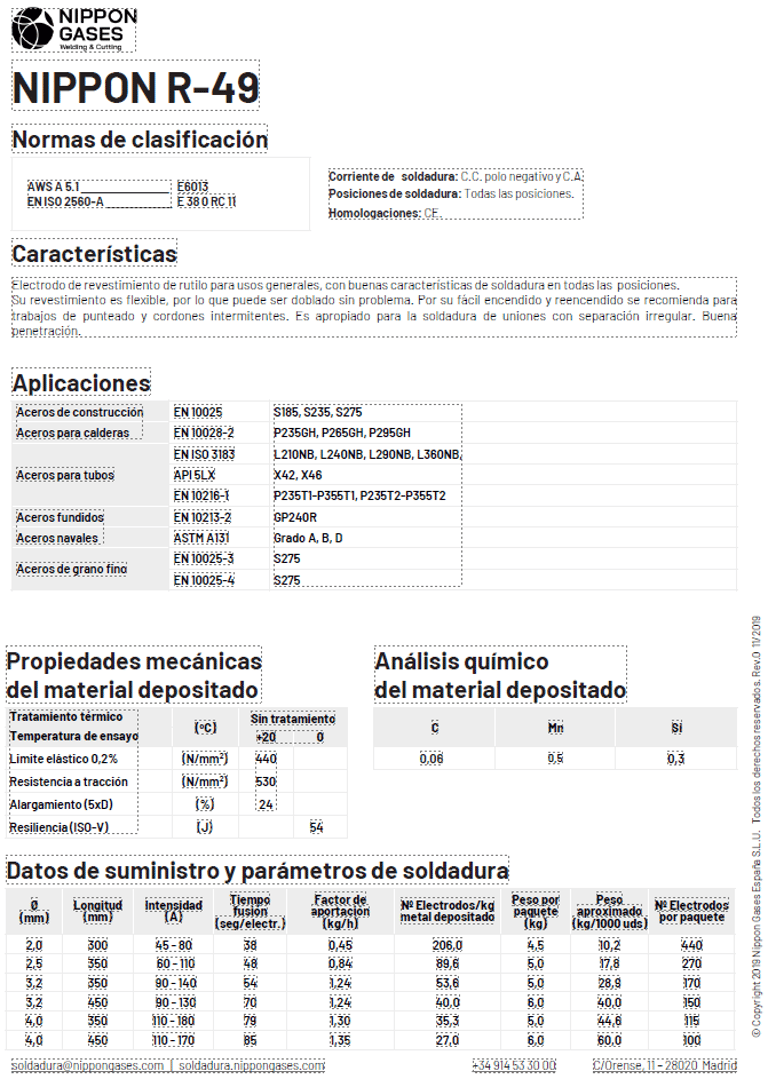 Foto hoja técnica R-49