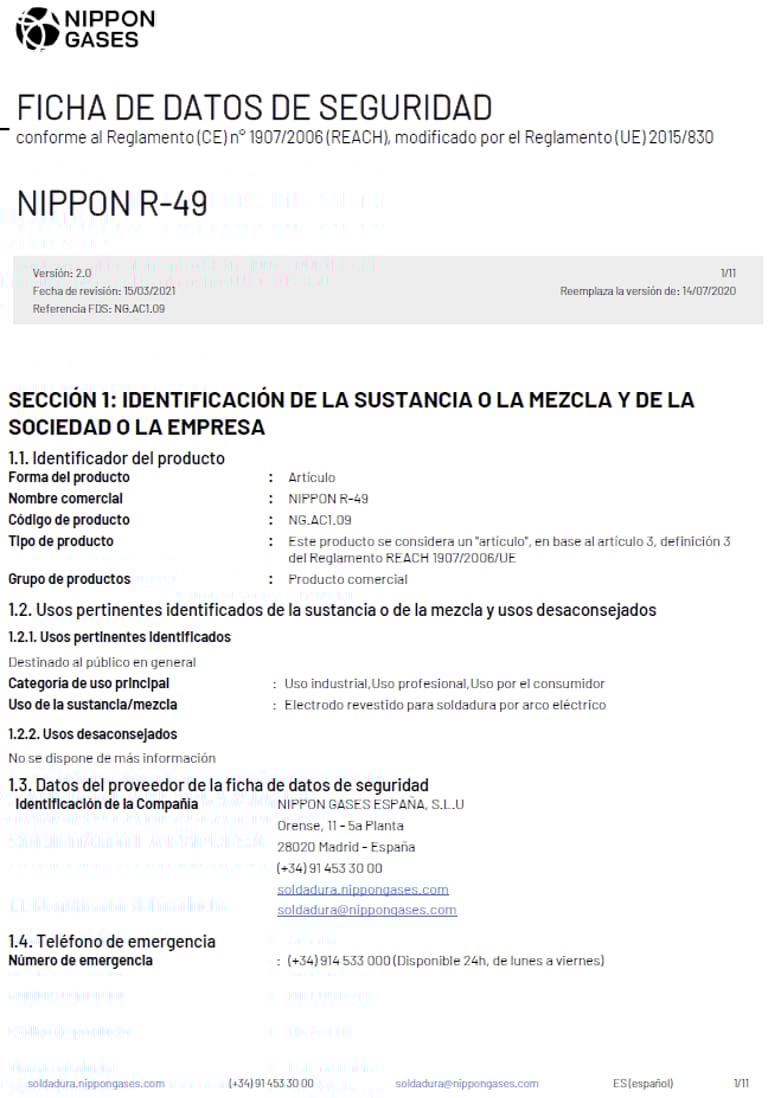 Foto ficha seguridad R-49 (pg1)