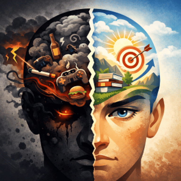 • Inner conflict: desires vs. discipline