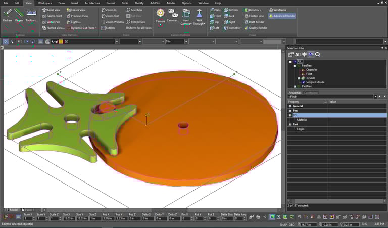 部品ツリー/履歴ツリー