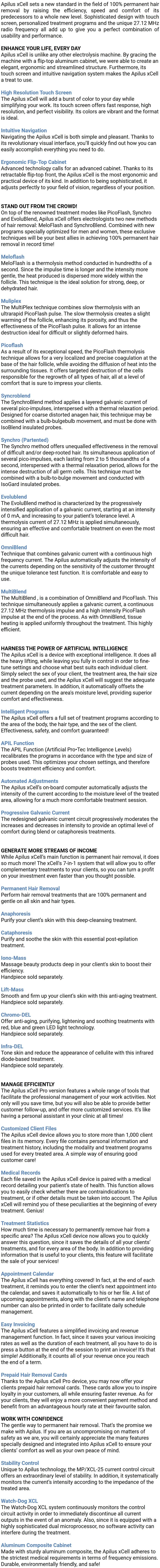 Apilus Xcell PRO