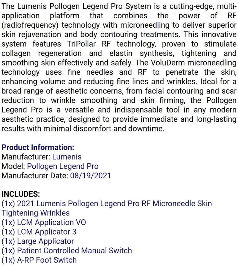 Lumenis Legend Pro