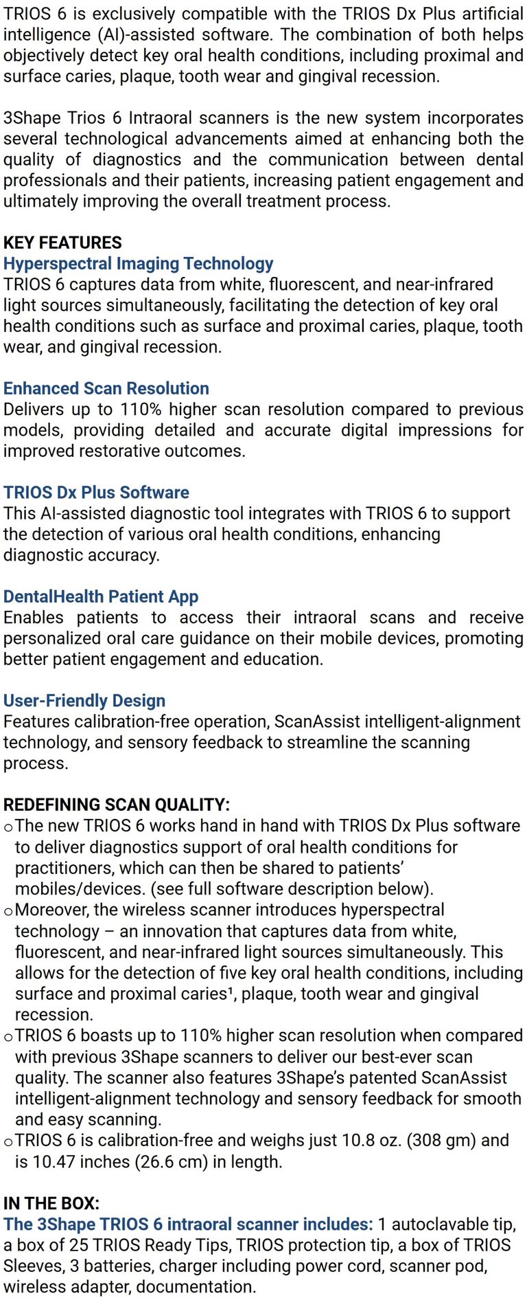 3Shape Trios 6