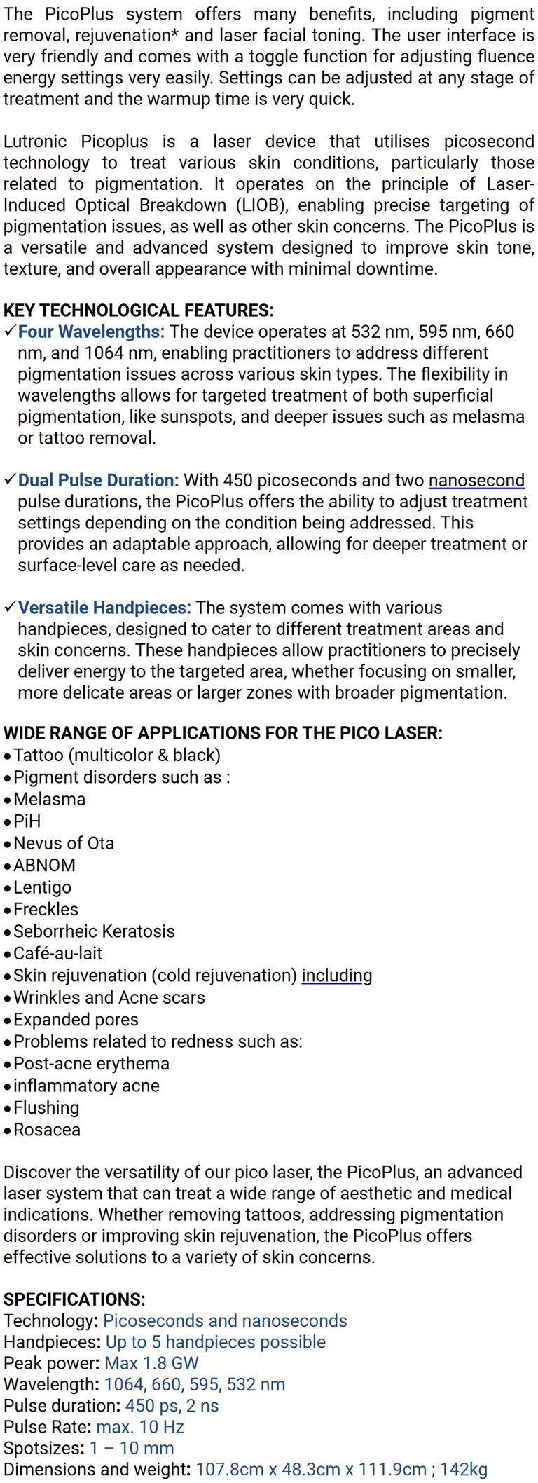 Lutronic Picoplus