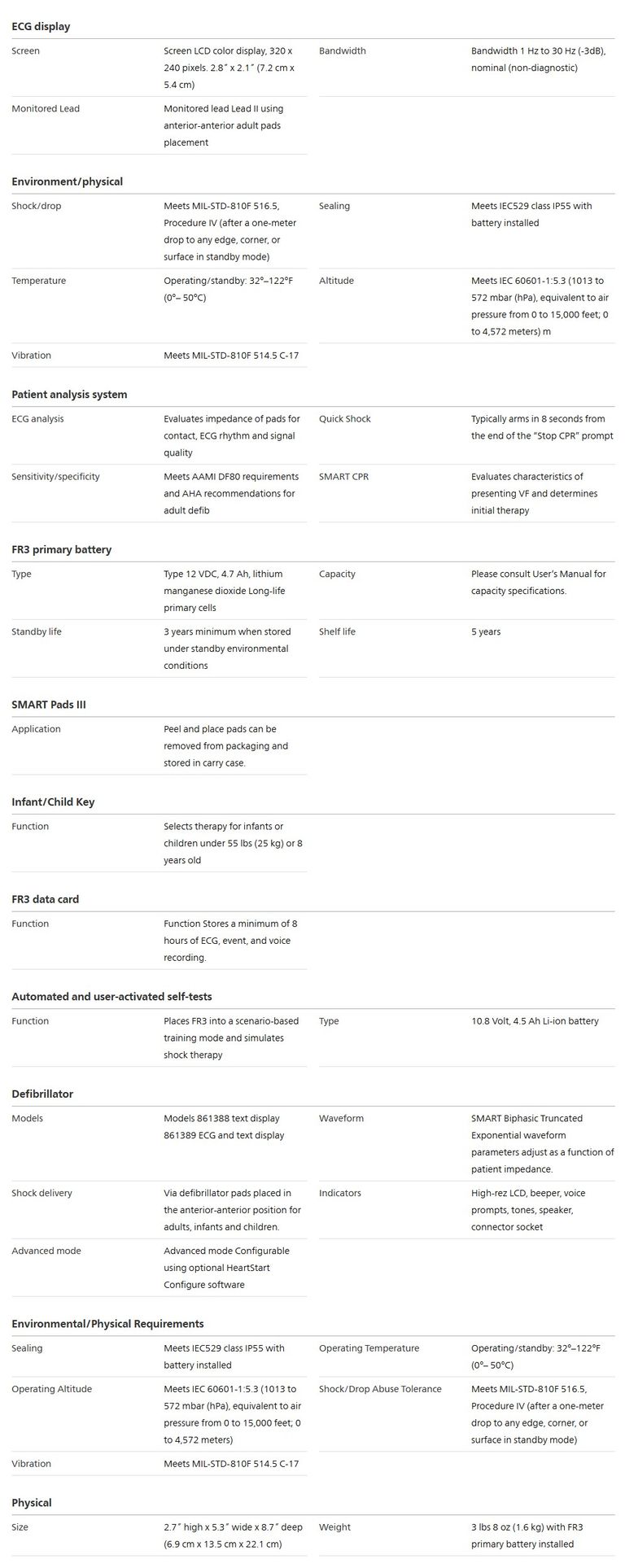 Philips HeartStart FR3 Defibrillator Philips HeartStart FR3 Defibrillator