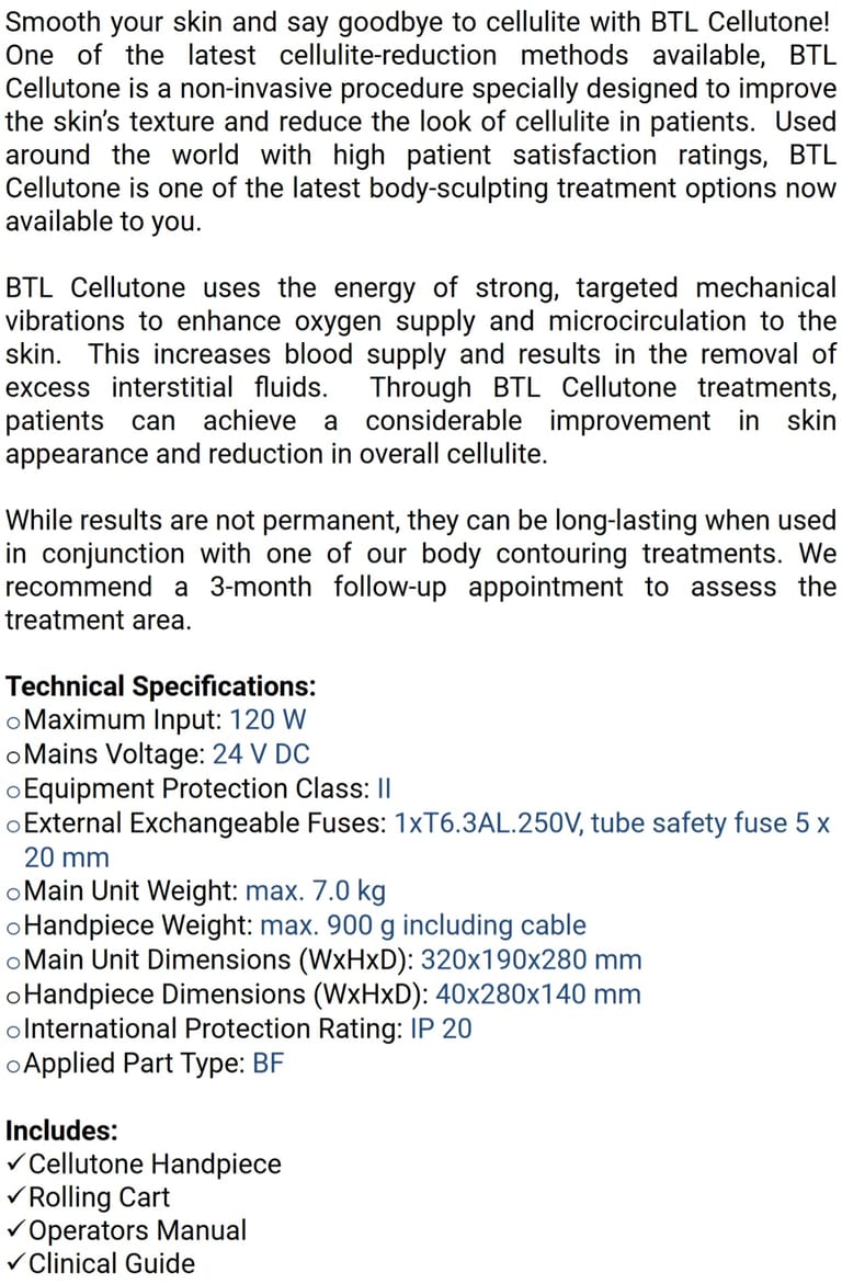 BTL Aesthetics Cellutone