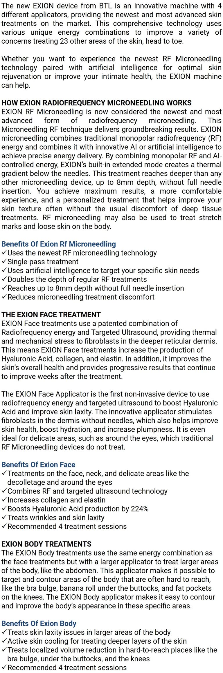 BTL Aesthetics Exion