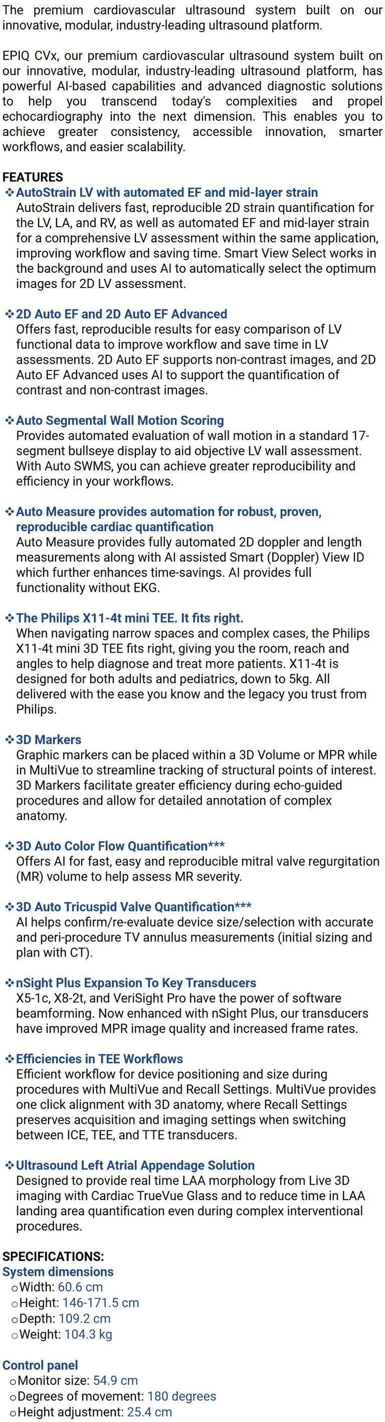 Philips EPIQ CVx