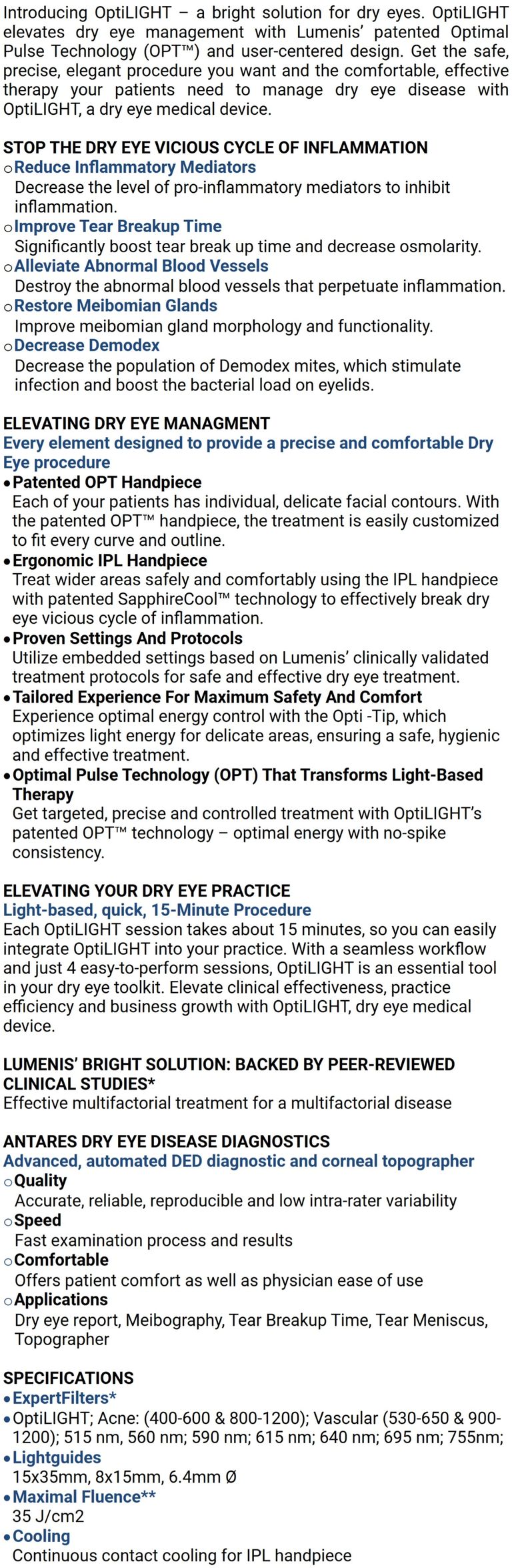 Lumenis Optilight