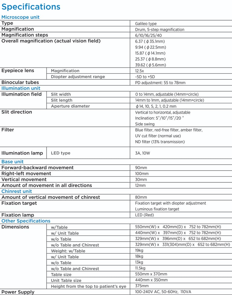 Topcon SL-D701 Digital Slit Lamp