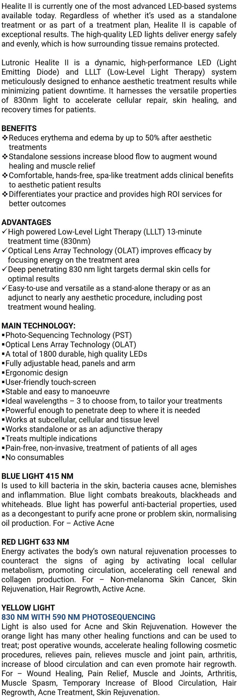 Lutronic Healite II