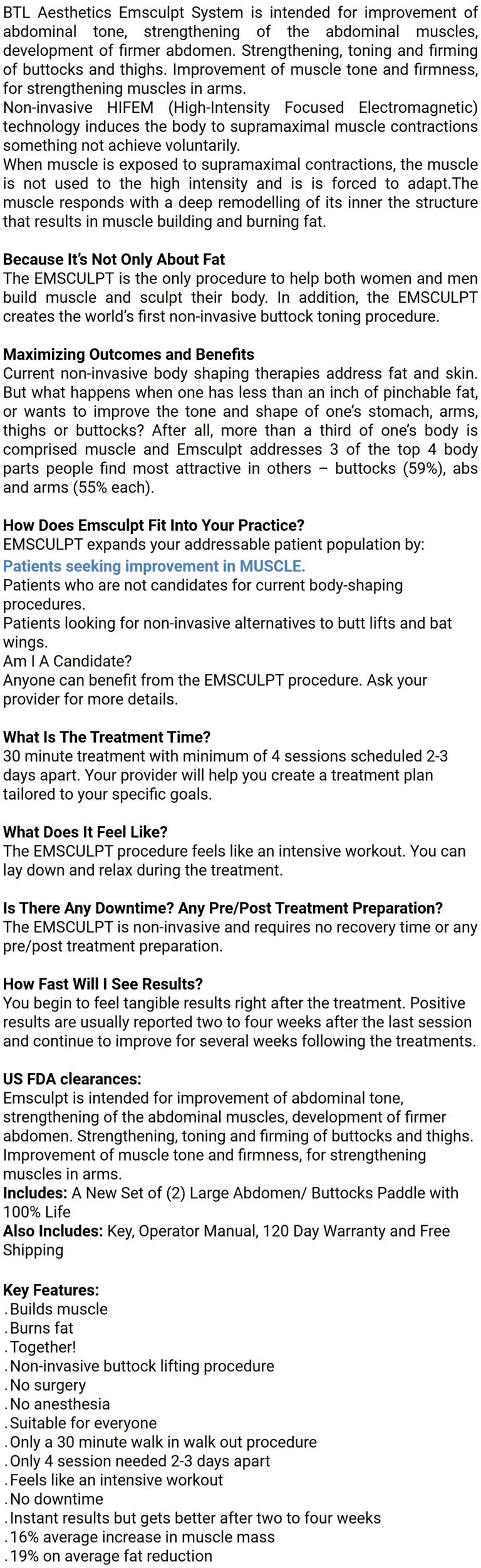 BTL EmSculpt