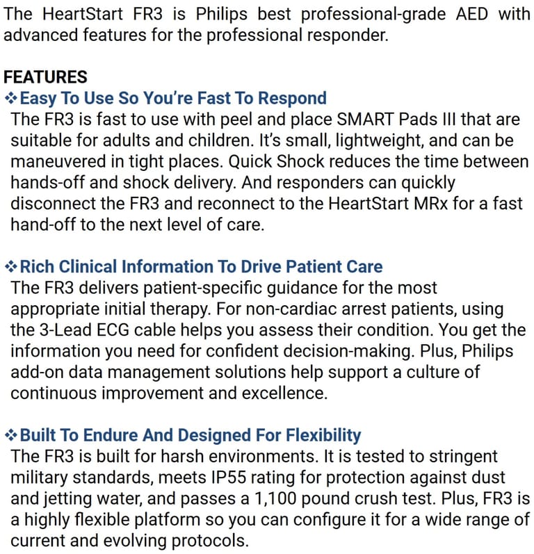 Philips HeartStart FR3