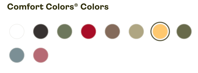 Available Colors