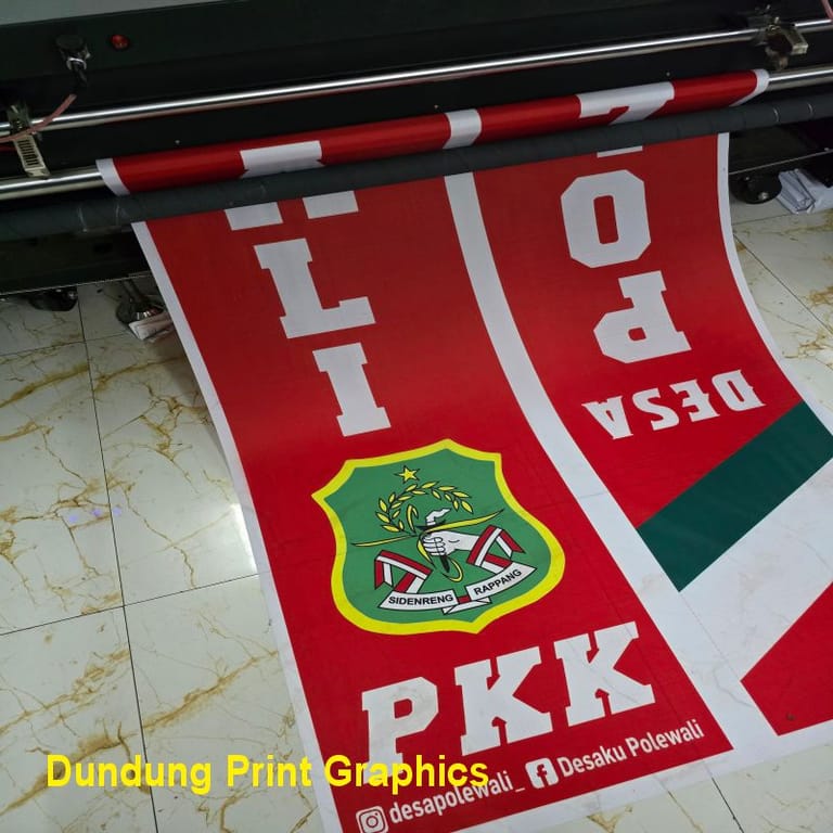 Percetakan umbul-umbul kain TC Tetron