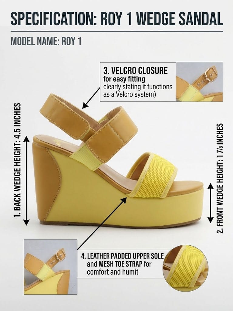 'ROY' Yellow Platform Wedge Sandals 2027 spring collection designer women sandals by sigalit 'ROY' Yellow Platform Wedge Sandals 2027 spring collection designer women sandals by sigalit