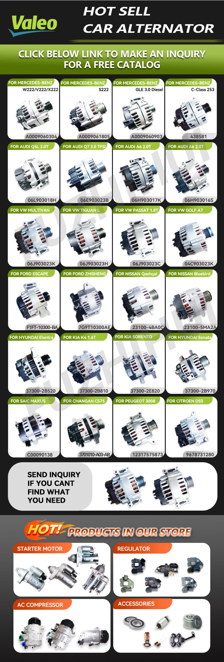 Valeo Alternator Related Products
