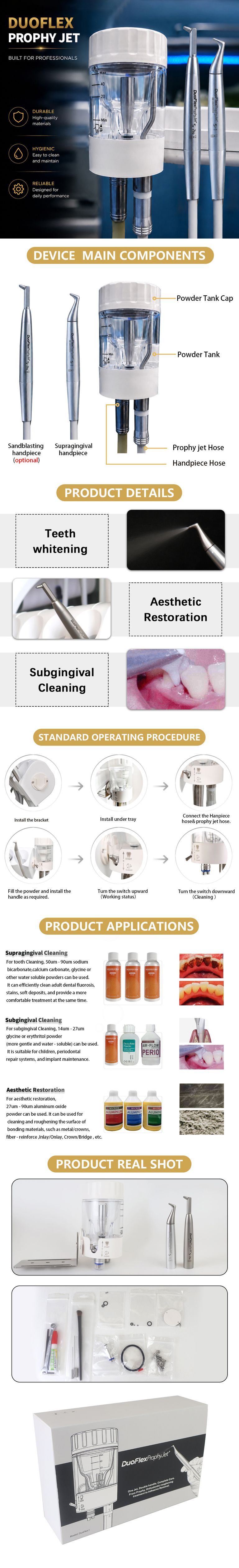 INSA DuoFlex Prophy Jet S-Pro wall mounted dental air polishing system for teeth cleaning and periodontal care INSA DuoFlex Prophy Jet S-Pro wall mounted dental air polishing system for teeth cleaning and periodontal care