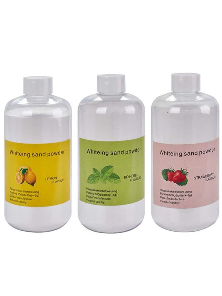 INSA-P12 500g Dental Air Prophy Powder, Mint Lemon Strawberry Flavor Sodium Bicarbonate Sandblasting Powder For Teeth Cleaning INSA-P12 500g Dental Air Prophy Powder, Mint Lemon Strawberry Flavor Sodium Bicarbonate Sandblasting Powder For Teeth Cleaning