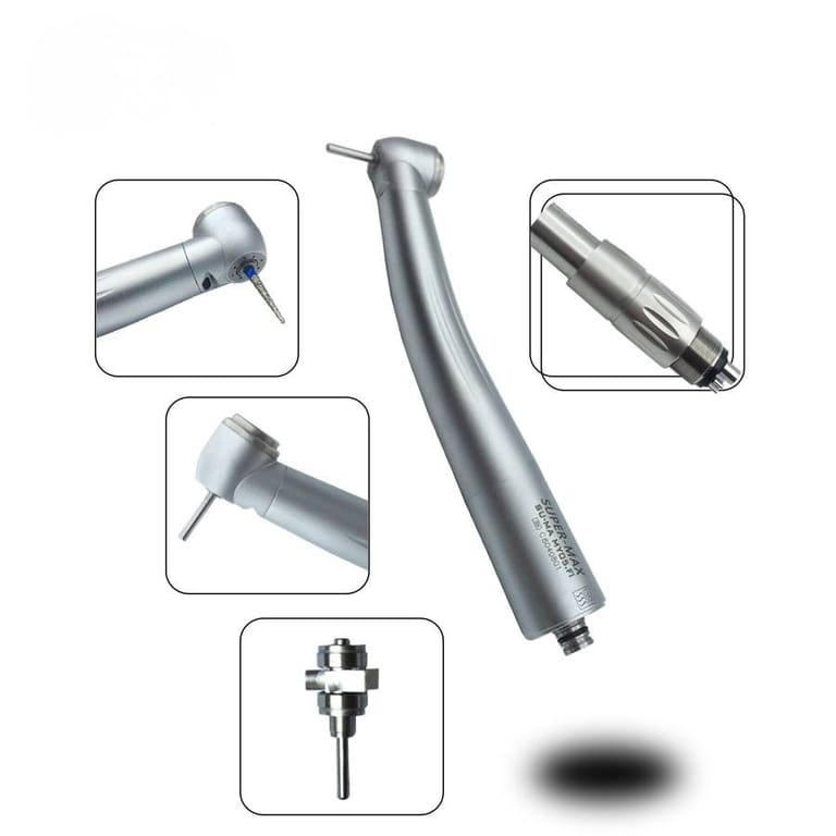 INSADENTAL INSA-605 4 spray fiber optic high speed dental handpiece standard round head push button turbine handpiece with ceramic bearing and 4-hole fiber optic connector INSADENTAL INSA-605 4 spray fiber optic high speed dental handpiece standard round head push button turbine handpiece with ceramic bearing and 4-hole fiber optic connector