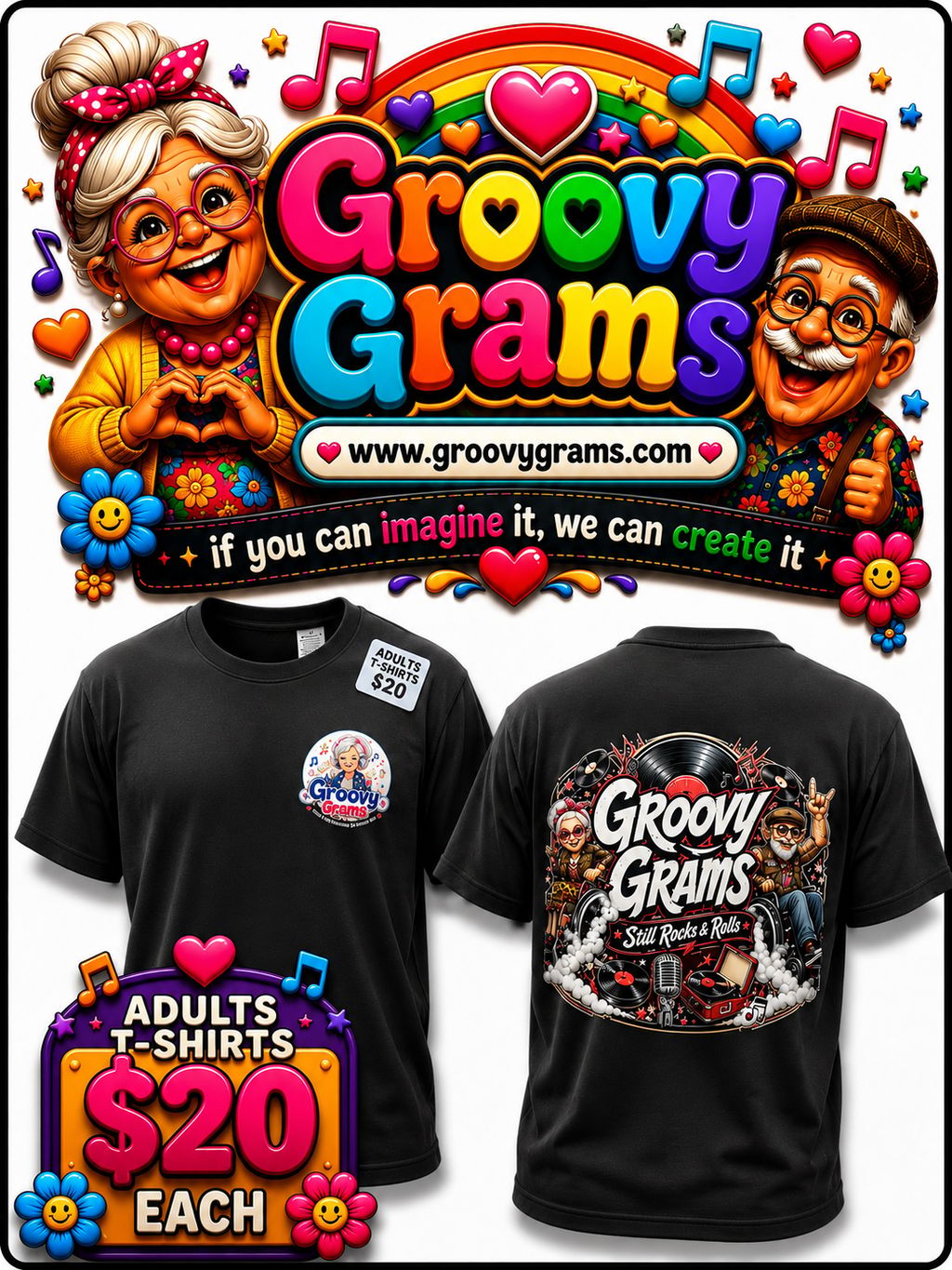 Groovy Grams Adults T-Shirt product image