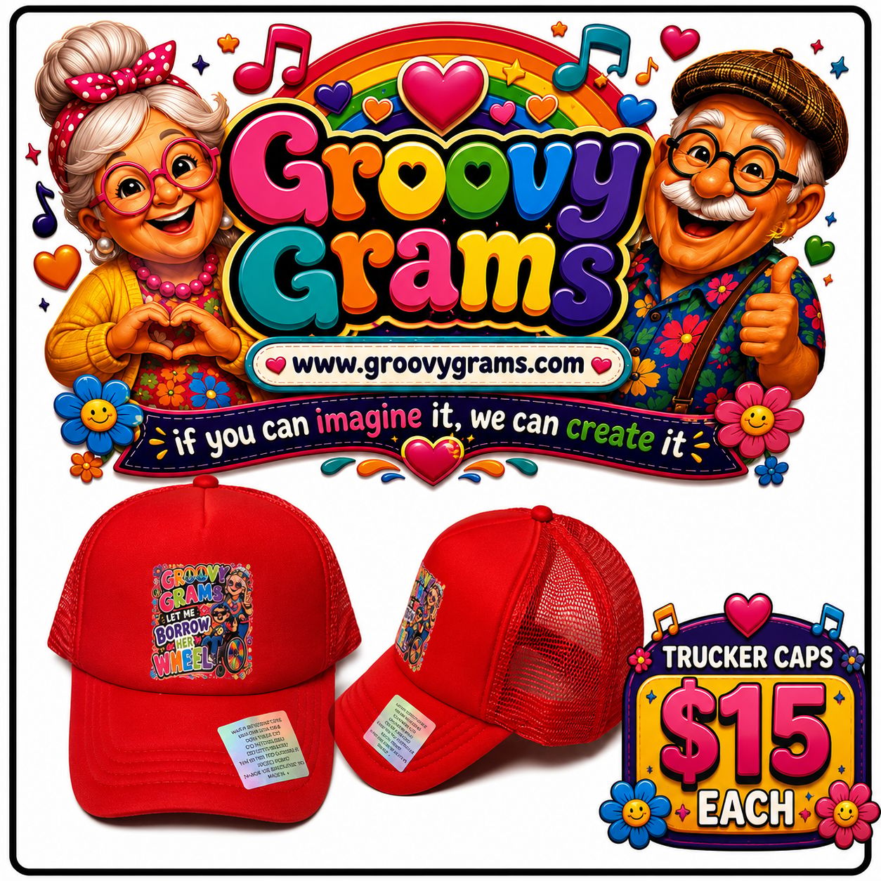 Groovy Grams Trucker Cap product image