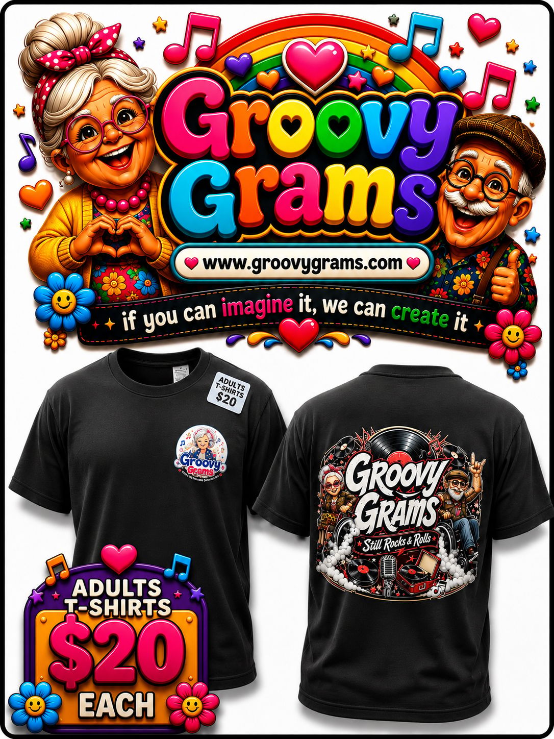 Groovy Grams Adults T-Shirt product image