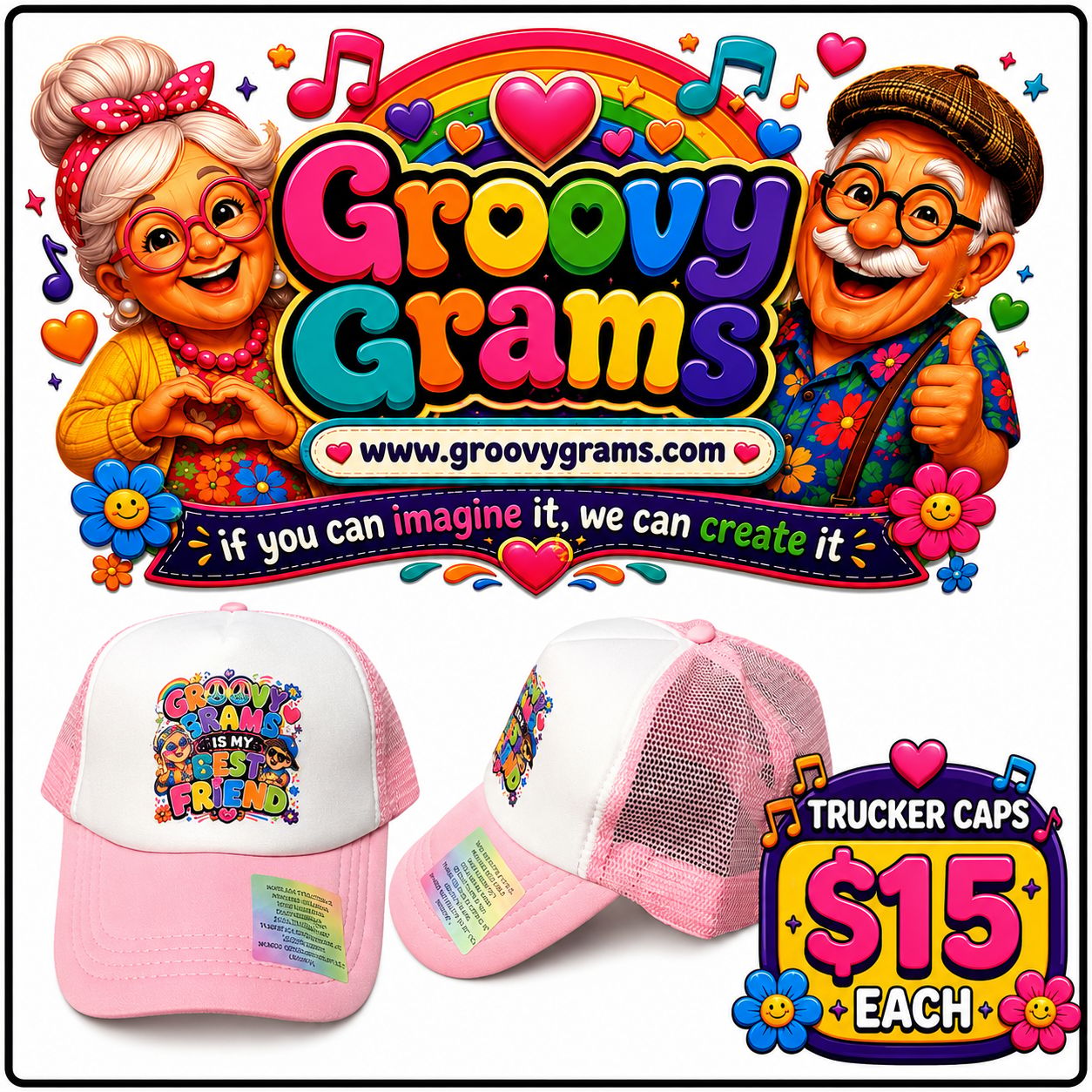 Groovy Grams Trucker Cap product image
