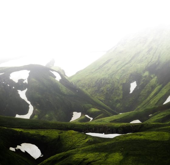 green mountain under white sky during daytime