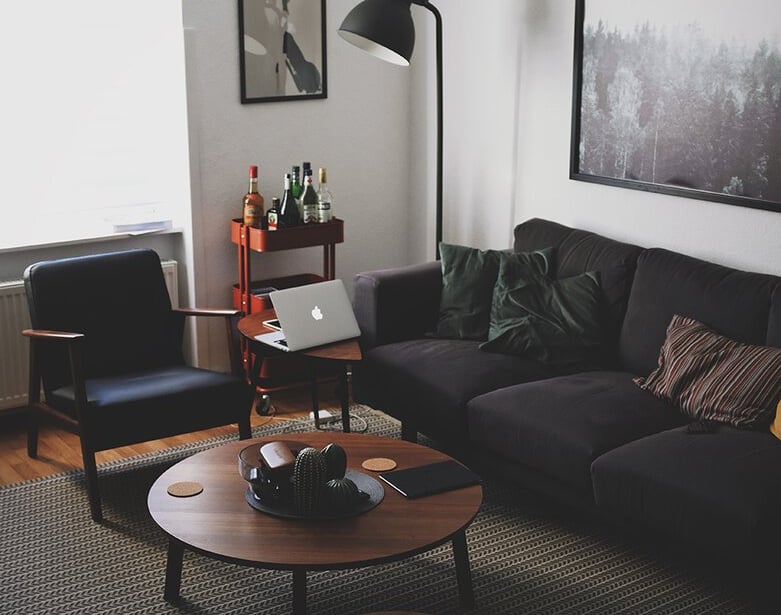 Comfortable therapy room for individual counselling sessions