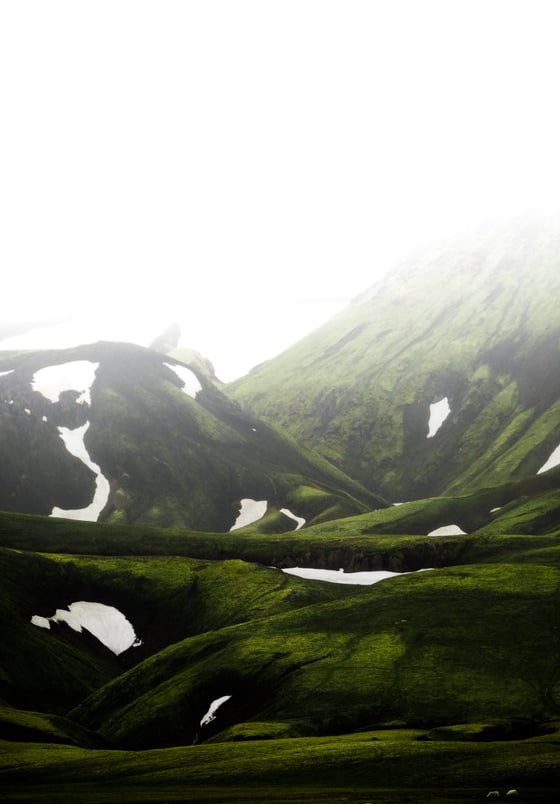 green mountain under white sky during daytime