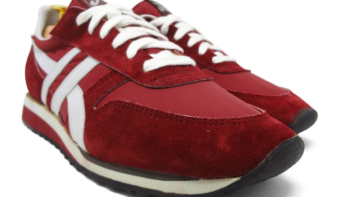 Jox 1980s Red and Gray Vintage Sneakers Men's Size 10 | Deffest Shop